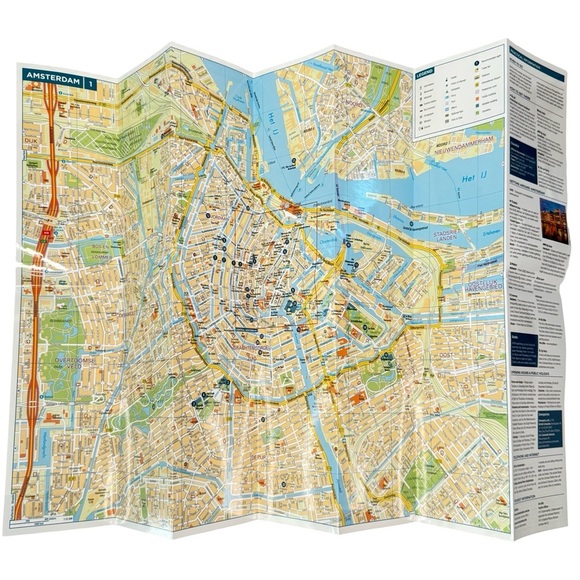 Amsterdam Set Michelin Street Map and Rick Steves Pocket Guidebook Travel - Picture 5 of 16